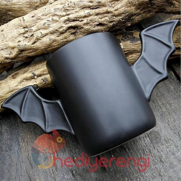 Yarasa Tasarımlı Kupa Bardak (Bat Mug)