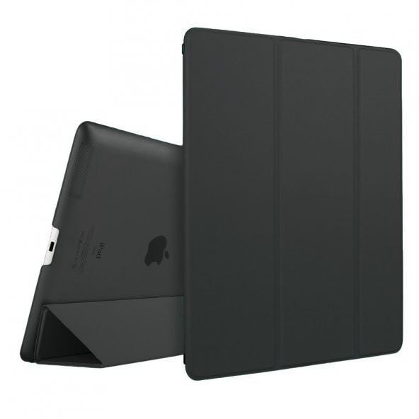 Microsonic iPad 2/3/4 Smart Case ve arka koruma Kılıf Siyah