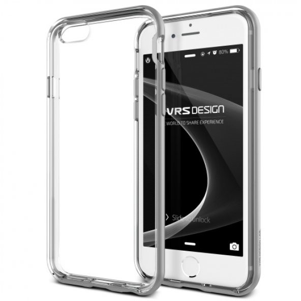 Verus iPhone 6 Plus/6S Plus New Crystal Bumper Series Kılıf Light Silver