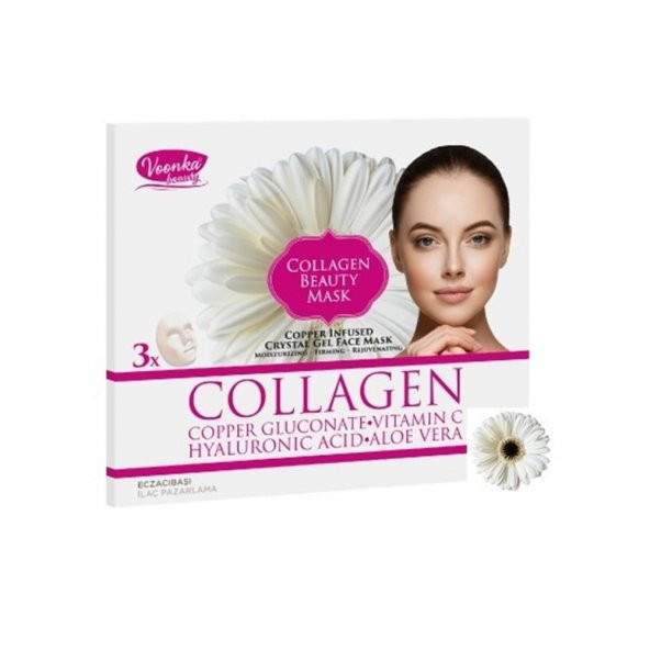 Voonka Collagen Beauty Mask Bakır İlaveli Kristal Jel Yüz Maskesi