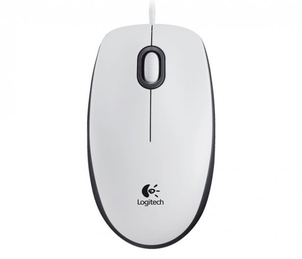Logitech M100 USB Beyaz Mouse (910-001603)