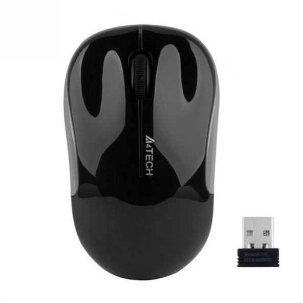 A4 Tech G3-300N V-Track 1000 Dpı 3 Tuş Parlak Siyah Kablosuz Mouse