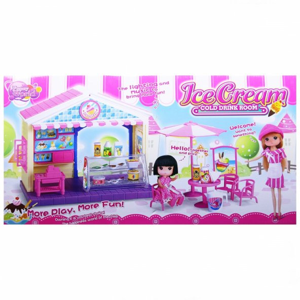 Kaliteli Aksesuarlı Dondurma Dükkanı Seti Çocuk Oyuncak