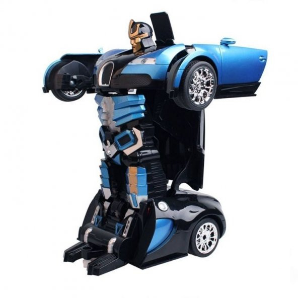 Kumandalı Tek Tuşla Arabaya Dönüşen Oyuncak Transformers Robot