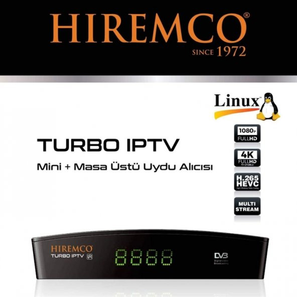 Hiremco Turbo Mini HD Uydu Alıcısı + Wireless Anten Hediye