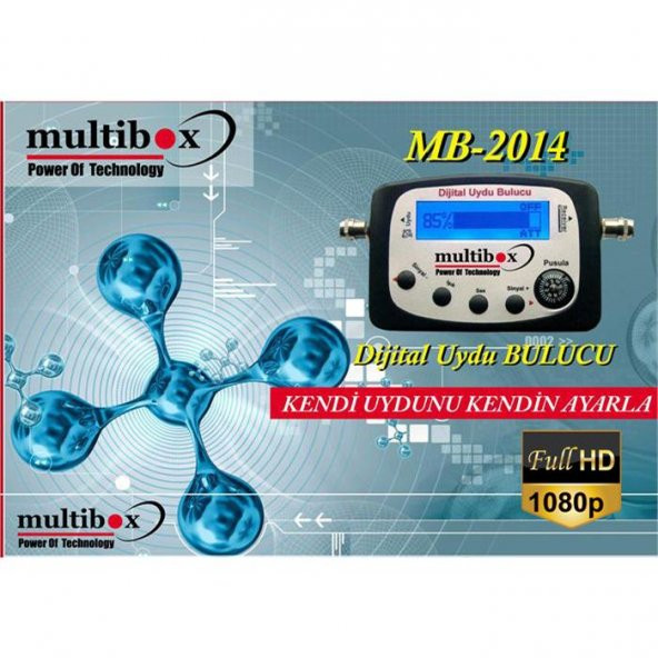 Multibox MB-2014 Uydu Bulucu-Anten Kablosu ve Konnektor Hediye