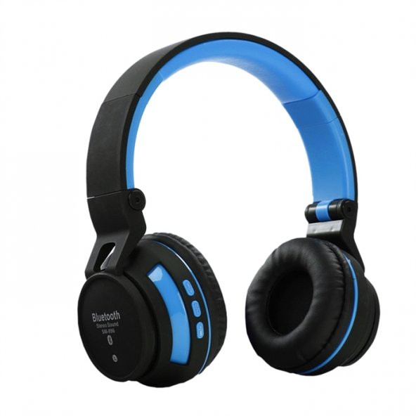 MultiBox BT-896 Bluetooth Özellikli Kafa Bantlı Kulaklık - Mavi