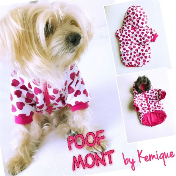 KALPLİ POOF MONT GIRLY by Kemique  Köpek Montu