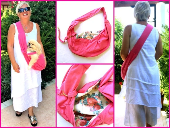 Köpek Taşima Çantası Pembe - 2