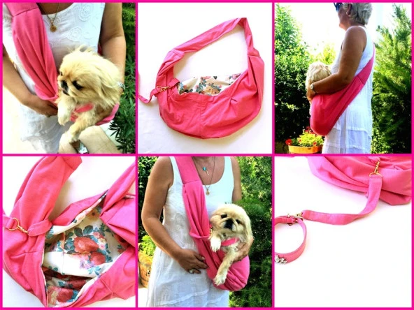 Köpek Taşima Çantası Pembe - 4