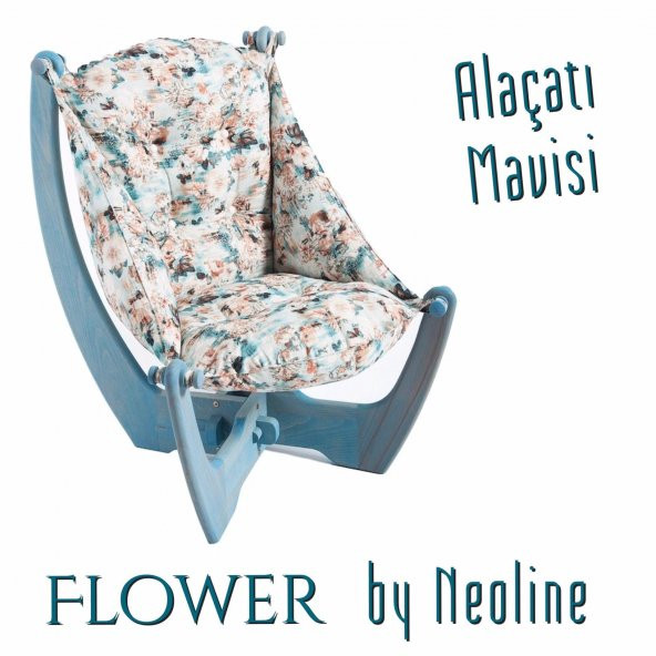 ALAÇATI MAVİSİ- Flower by Neoline - Koltuk