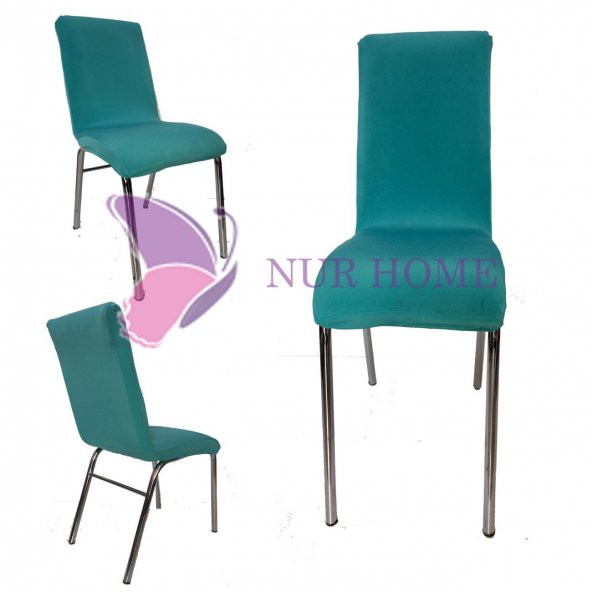Lastikli Sandalye Kılıfı Su Yeşili Mutfak Tipi M2 (Renk-23)