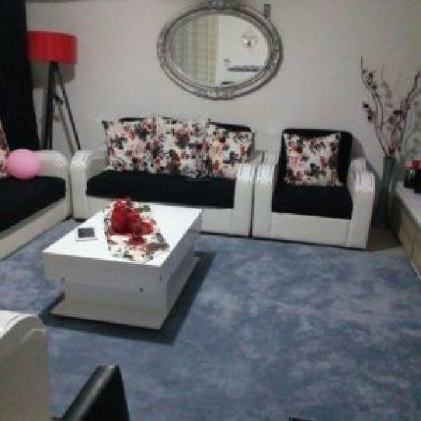 Nur Home Gri Düz Model Lastikli Halı Örtüsü - 3