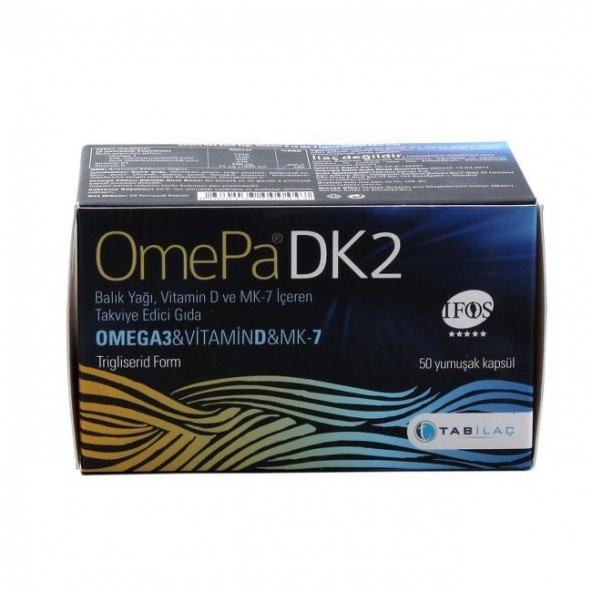 OmePa DK2 Vitamin D MENA Q7 50 Kapsül
