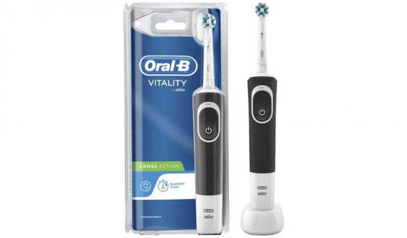 Oral-B Vitality 100 Cross Action Siyah Şarjlı Diş Fırçası