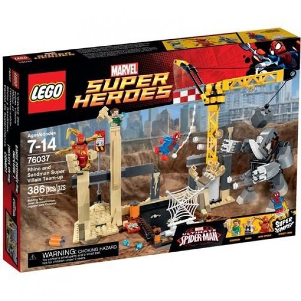 Lego 76037 Super Heroes Rhino Ve Kum Adam - Süper Kötü Ekip
