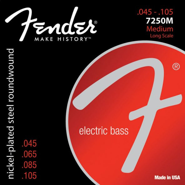 Fender 7250 NPS 7250-5L 40-115 Bass Takım Tel