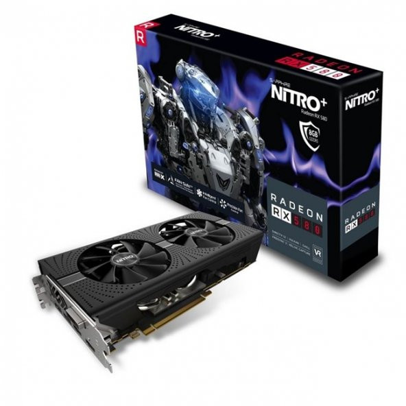 Sapphire RX 580 8GB OC Nitro+ D5 256B 11265-01-20G - 1