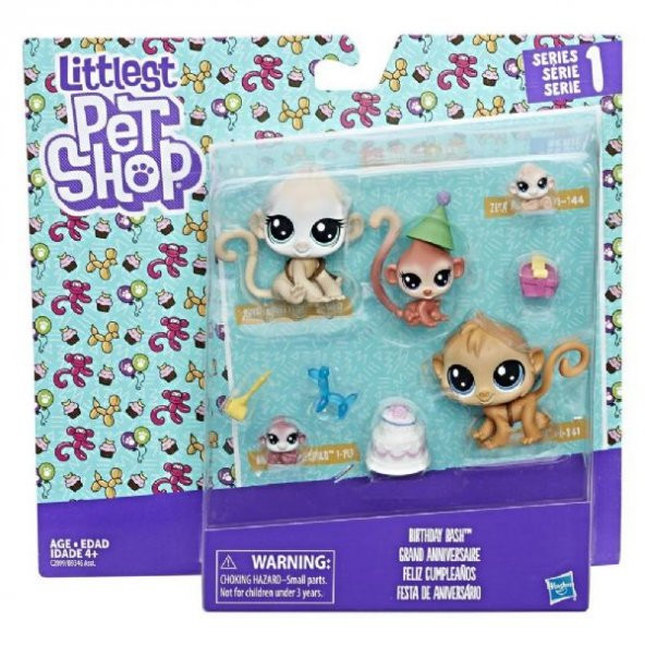 Hasbro Littlest Pet Shop Maymun Miniş Ailesi