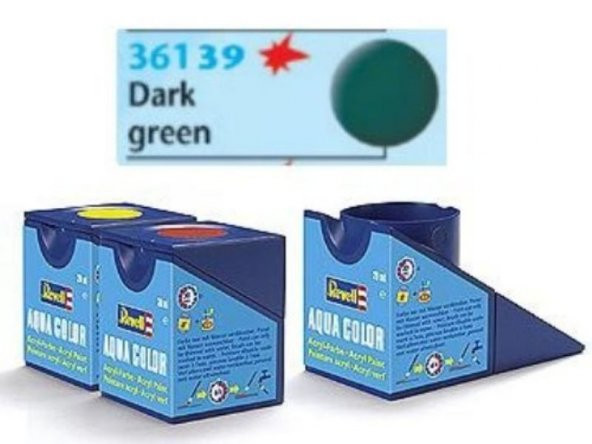 Revell Su Bazlı Boya Dark Green Mat 20 ml