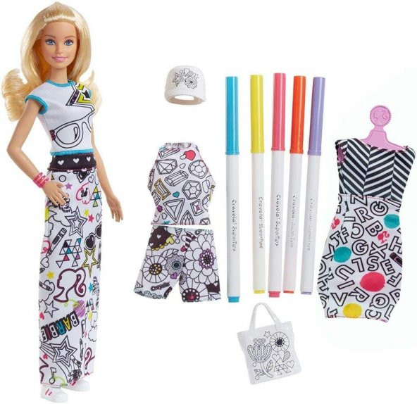 Barbie ile Kıyafet Tasarla Oyun Seti FPH90