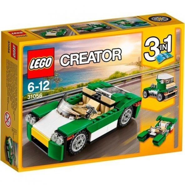 Lego Creator Yeşil Üstü Açık Araba 31056