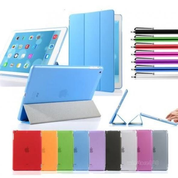 iPad 9,7 2017 5.Nesil A1822 Kılıf Smart Cover Akıllı Standlı - 3
