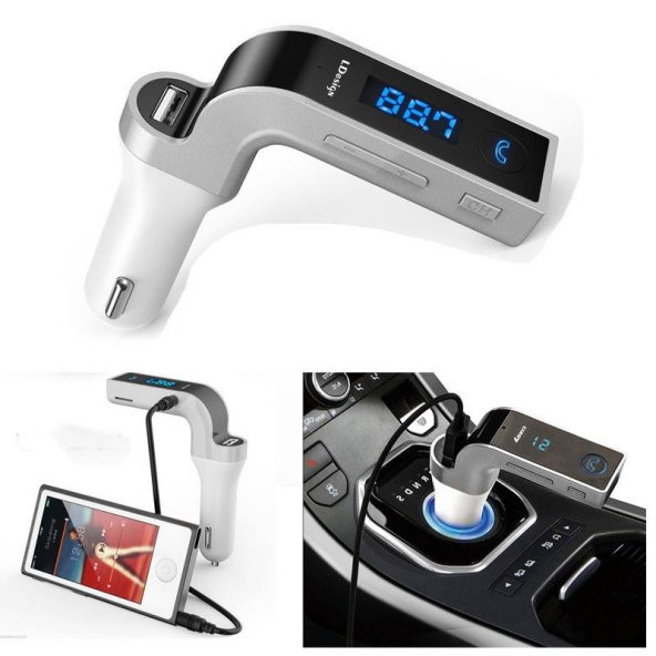 Bluetooth Fm Transmitter Araç Kiti MP3 Çalar USB Şarj Aux Girişli