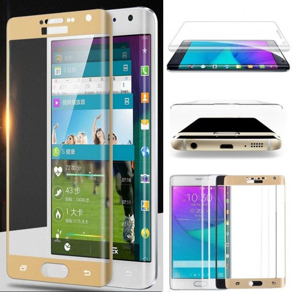 Samsung Galaxy Note 4 Edge Kavisli Ekran Koruyucu !! 4 RENK !