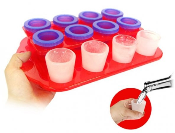 Buz Bardak Kalıbı Ice Shot Glasses 12 Hazneli - 4