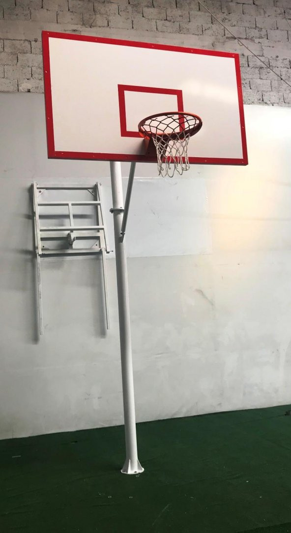 Adelinspor Basketbol Potası Hidrolik Çember 105*180 Ahşap Panya