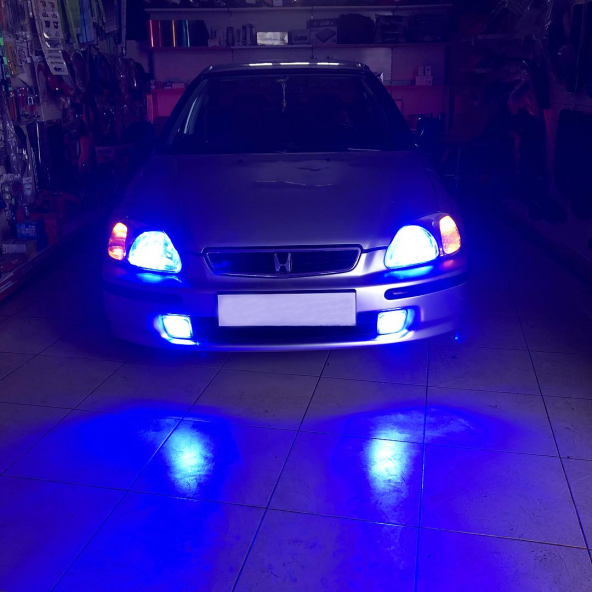 Şimşek Etkili Deli Mavi Led Xenon H7