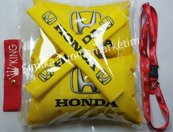 Honda YASTIK LASTİKLİ 2 Lİ VE 2 KEMER KILIFI+ayna ipi ve tampon