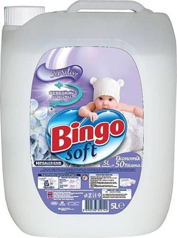 Bingo Soft Yumuşatıcı 5LT SENSİTİVE