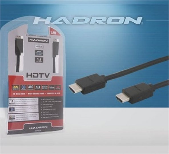 HADRON HD4539 1.8 METRE 4K UYUMLU ORİJİNAL VAKUMLU HDMI KABLO