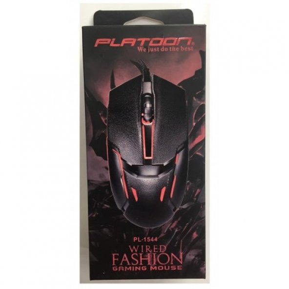 PLATOON PL-1544 1800 DPI USB KUTULU OYUN MOUSE
