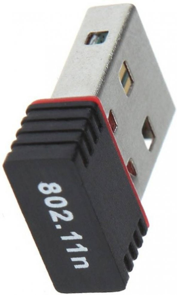 300 Mbps Nano Mini Wireless Adaptör Kablosuz Ağ PC Wifi Alıcı USB - 2
