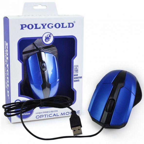 POLYGOLD PG-881 1600 DPI KABLOLU USB OPTİK MOUSE - 3
