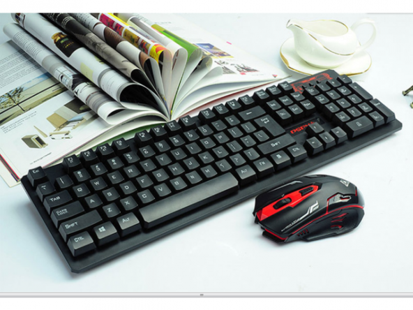 HK-6500 Gaming Oyuncu Wrileess Kablosuz Klavye Mouse Set