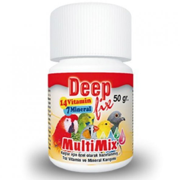 Deep Fix Multi Mix Kafes Kuşları İçin Toz Vitamin Ve Mineral Karı