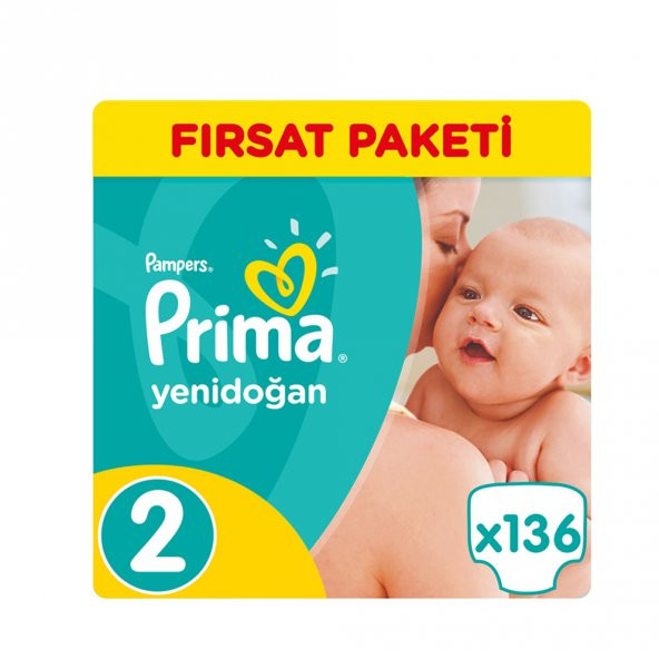 Prima Aktif Bebek Fırsat Paket 2 Beden 108 Adet /