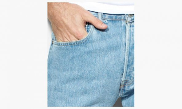 LEVİS 501 ERKEK KOT PANTOLON 00501.01.13 AÇIK MAVİ - 5