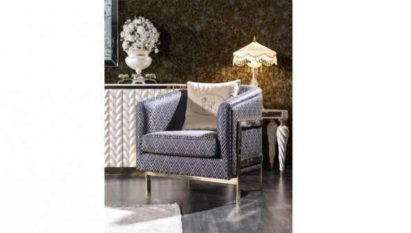 Şampelize Art Deco Koltuk Takımı - 4