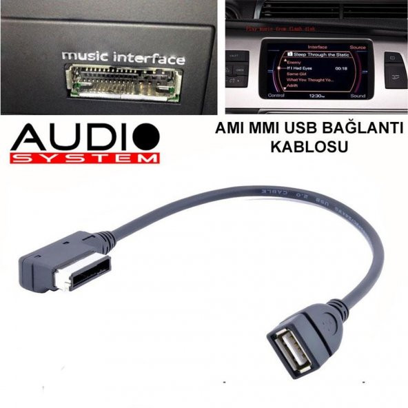 2009 Audi S4 AMI USB Bağlantı Kablosu