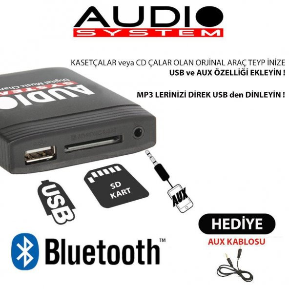 2002 Renault Clio Bluetooth USB Aparatı Audio System REN8 - 2
