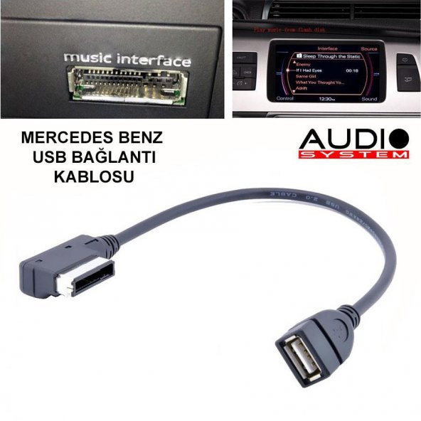 2011 Mercedes C-Class W204 USB Bağlantı Kablosu