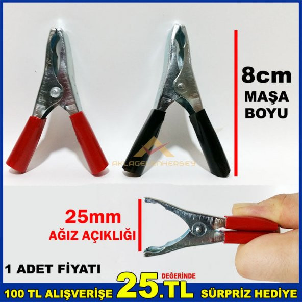 BüyükBoy KROKODİL AKÜ KUTUP BAŞI BAĞLANTI MAŞASI - 1