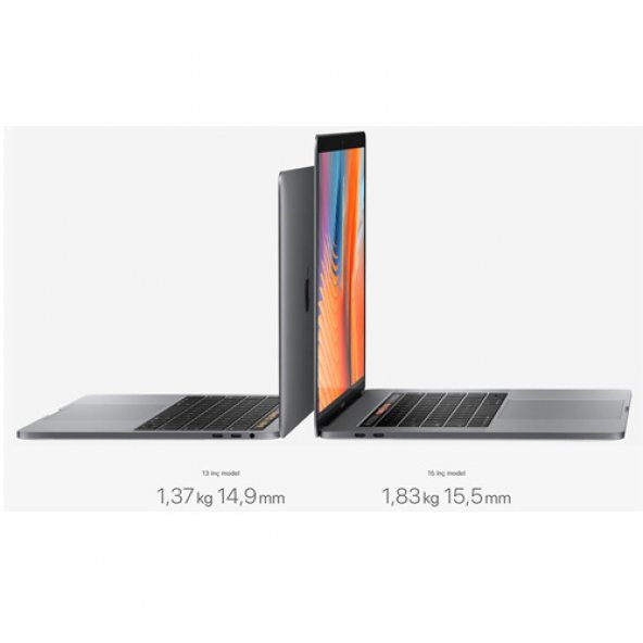 APPLE MacBook Pro MPXX2TU/A i5 3.1Ghz 8GB 256GB PCIe SSD 13 inç Touch Bar DC Mac Gümüş - 3