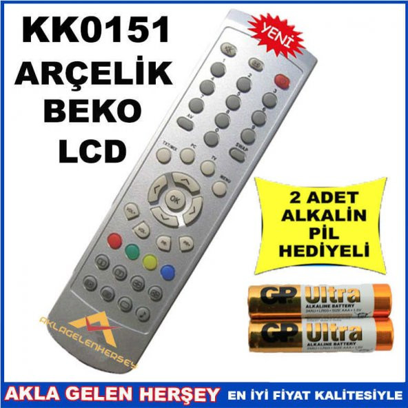ARÇELİK-BEKO LCD TELEVİZYON KUMANDASI KK0151