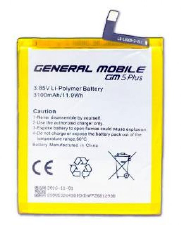 General Mobile GM 5 Plus Batarya